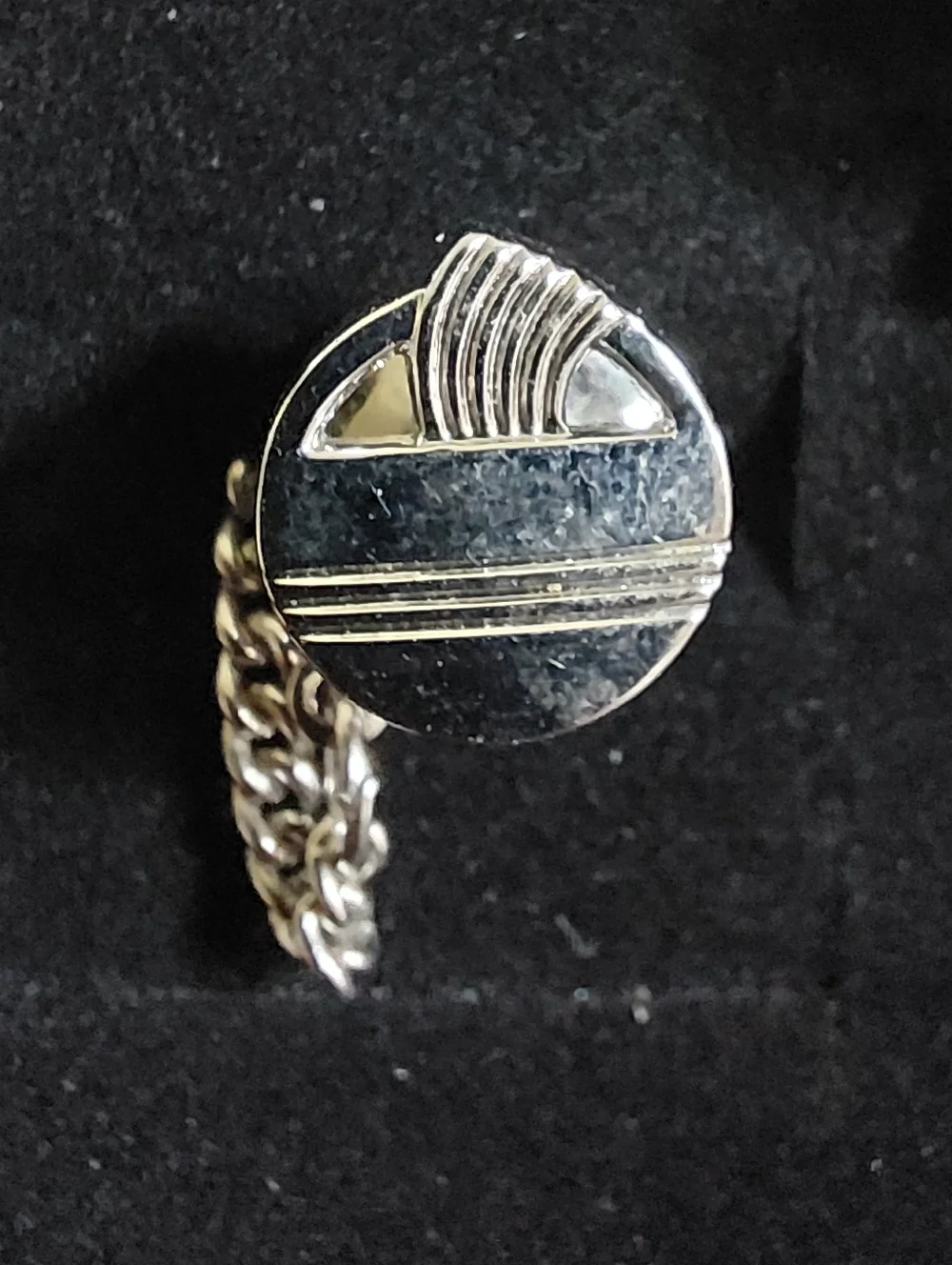Vintage Tie Tacks, Two Silvertone, One Goldtone, Estate Jewelry